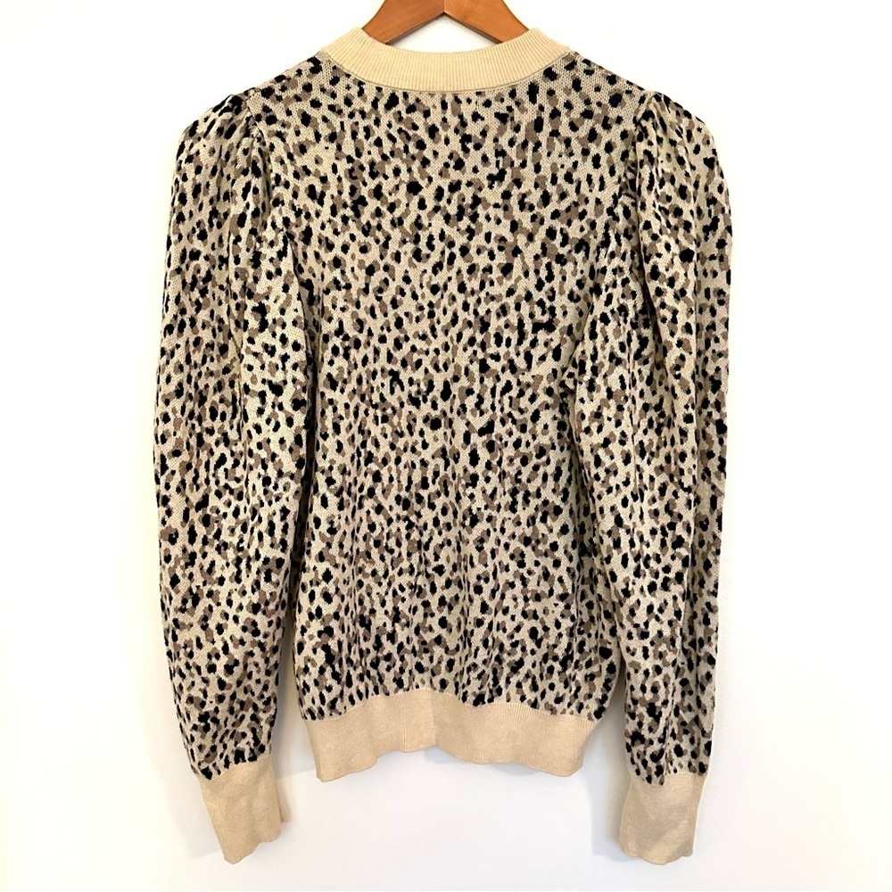 Who What Wear Shadow Leopard Print Sweater Size Medium - Picture 9 of 10